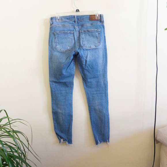 Zara Skinny Multidamage in Azure Blue - Picture 6 of 7